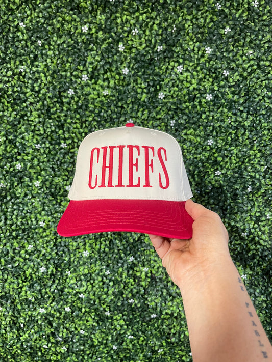 CHIEFS two-tone trucker hat