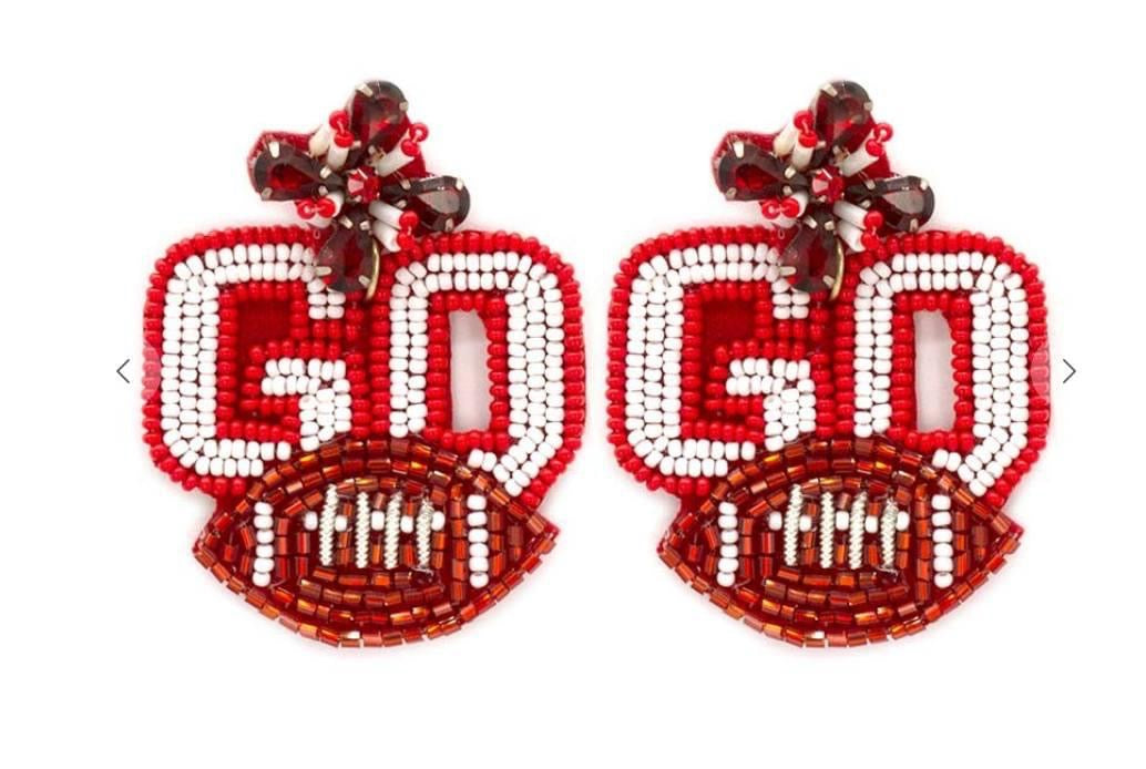 GO! Football earrings